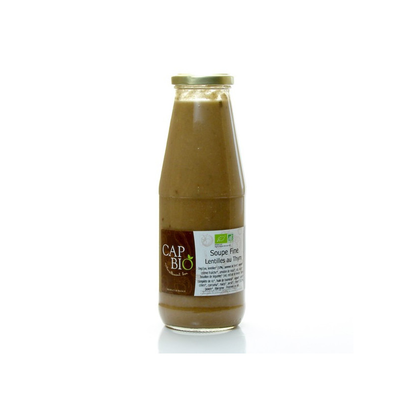 Soupe fine de lentilles au thym, 70cl Soupe fine de lentilles au thym, 70cl