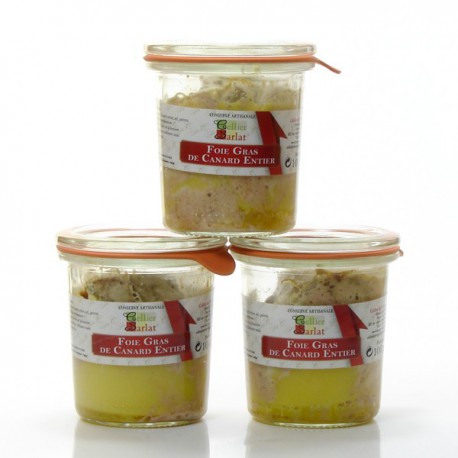 Lot de 3 Foies gras entiers de Canard, 3x100gr