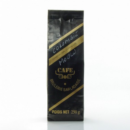 Café Moulu Pur Arabica Colombie de la Brulerie Sarladaise, 250g