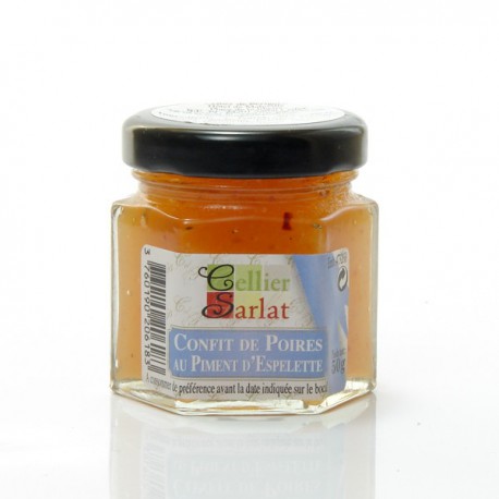 Confit de poires au piment d'espelette 50g