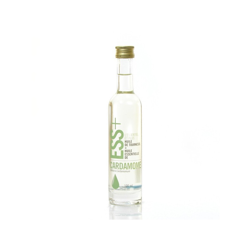Huile de tournesol et Huile essentielle de Cardamome, 100ml