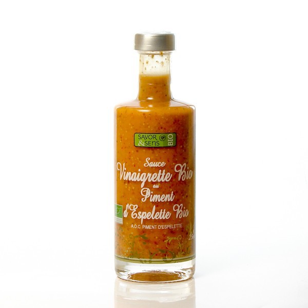 Vinaigrette bio au piment d'Espelette 25 cl