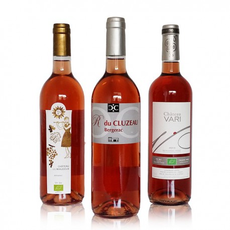 Selection Découverte Bergerac Rosés BIO, 3x75cl