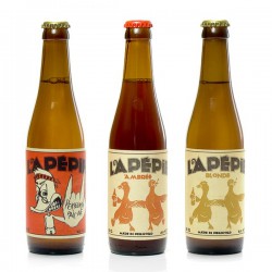 Lot découverte Brasserie Lapépie bio 3x33cl