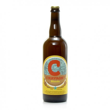 Bière blonde artisanale Brasserie Chavagn, 75cl