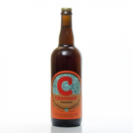 Bière ambrée artisanale Brasserie Chavagn, 75cl