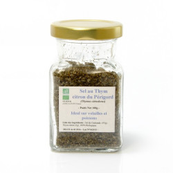 Sel de guérande aromatisé au thym citron bio, 100g