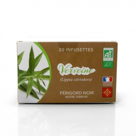 Boite de tisane Verveine Citron Bio 20 sachets