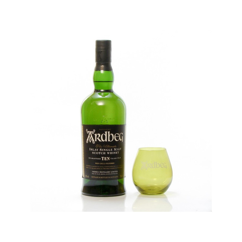 Whisky Ardberg 10ans 46° 70cl Coffret + Verre