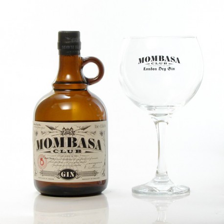 Gin Mombasa Club 41.5° 70cl Coffret + verre