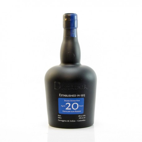 Rhum Ron Dictador 20ans 40° 70cl