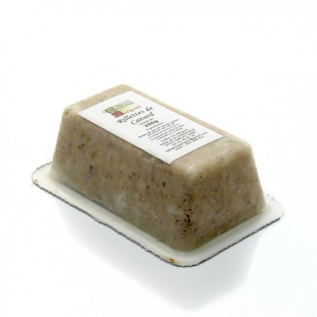 Rillettes fraiches de canard mi-cuites confites 200g 