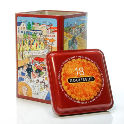 Boîte collection sablé artisanaux boite fer 360g