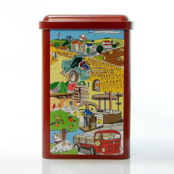 Boîte collection sablé artisanaux boite fer 360g