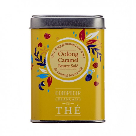 Thé bleu vert Oolong caramel beurre salé Boite 80g