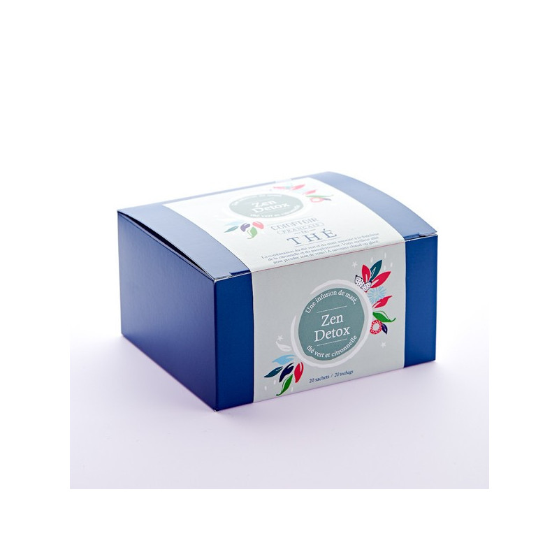 Infusion mate et thé vert Zen Detox Boite de 20 sachets Infusion mate et thé vert Zen Detox Boite de 20 sachets
