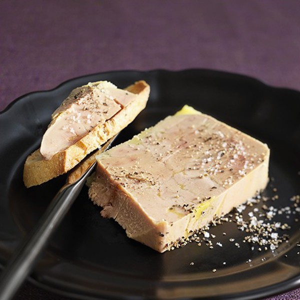 Bloc de foie gras de canard avec 30% de morceaux mi-cuit 200G