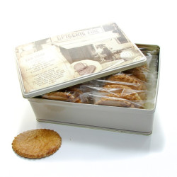Boite à biscuits 20 sablés artisanaux abricot coquelicot 20x50gr soit 1000gr