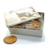 Boite à biscuits 20 sablés artisanaux abricot coquelicot 20x50gr soit 1000gr