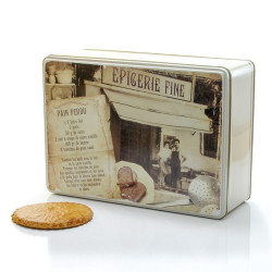 Boite à biscuits 20 sablés artisanaux abricot coquelicot 20x50gr soit 1000gr
