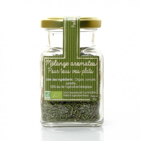 Aromates bio du Périgord origan, romarin, sariette 20g