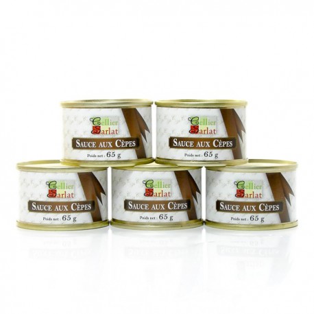 Lot de 5 sauces aux cèpes 5 x 65g