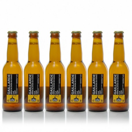 Lot de 6 bières blondes brasserie Gaillarde 6x33cl