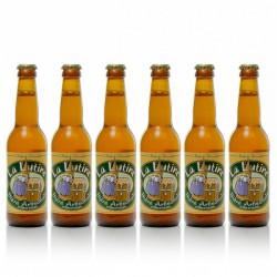 Lot de 6 bières blondes artisanales du Périgord Brasserie La Lutine BIO 6x33cl