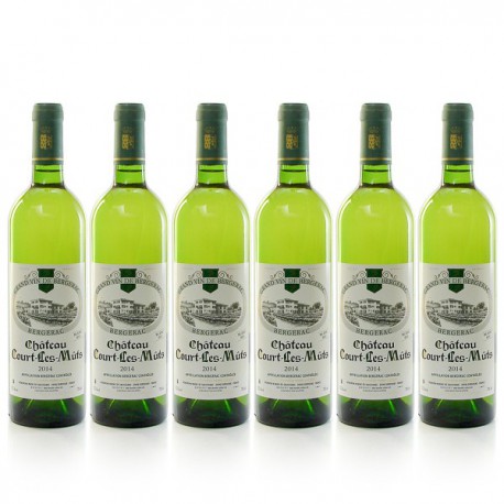 Lot de 6 bouteilles Château Court les Mûts AOC Bergerac sec 2023 soit 6x75cl