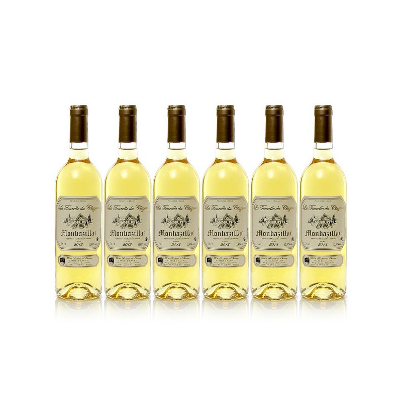 Lot de 6 bouteilles Château Cluzeau La Tourelle de Cluzeau AOC Monbazillac 2016 75cl