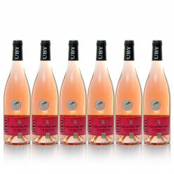 Lot de 6 bouteilles de Domaine Uby IGP Côtes de Gascogne Rosé 2014 75cl