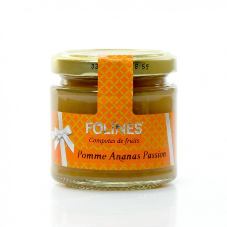 Compote pomme ananas passion folines 120g