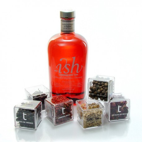 Gin Ish 41° Coffret Giftbox et ses 6 épices 70cl