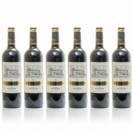 Lot de 6 bouteilles Clos Triguedina AOC Cahors 2012 75cl