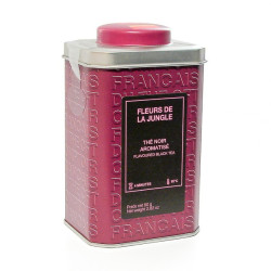 Thé noir aromatisé Fleurs de la Jungle en boite 80g