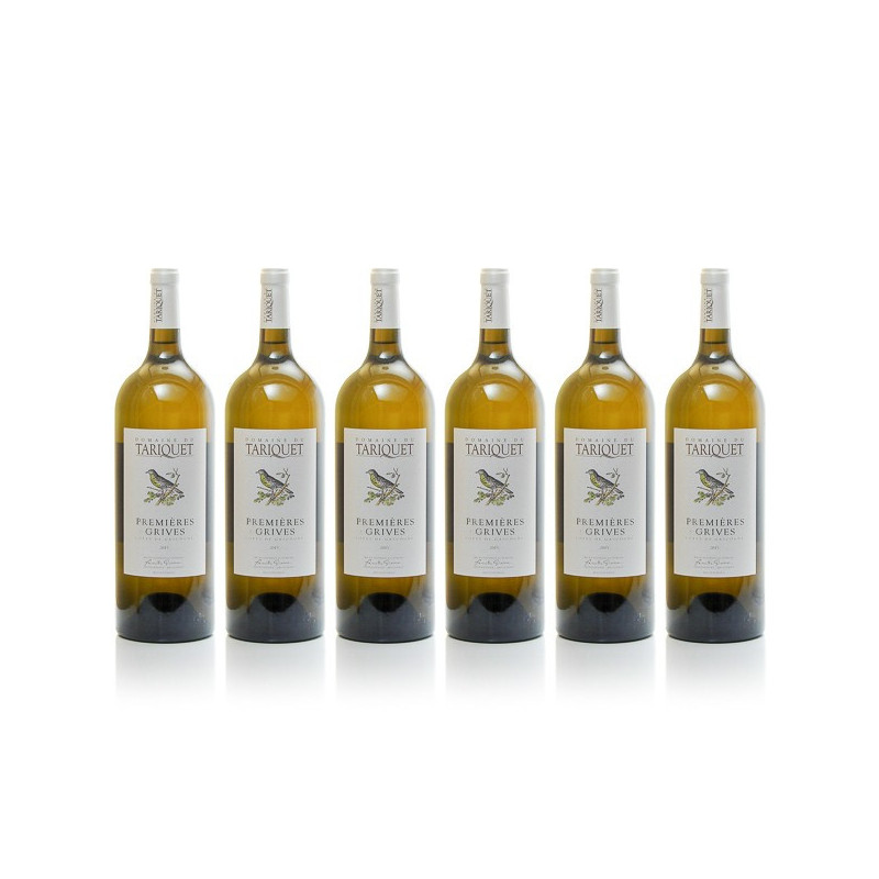 Lot de 6 magnums Tariquet Premières Grives 2016 150 cl Lot de 6 magnums Tariquet Premières Grives 2016 150 cl