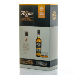 Whisky Arran 10 ans Coffret + 2 verres 46° 70cl