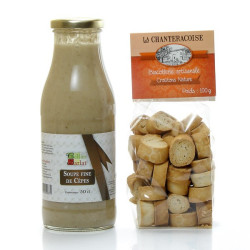 Soupe fine de cèpes 50cl et ses croûtons BIO nature 100g