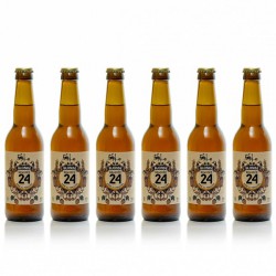 Lot de 6 bières brassées 24 blondes Brasserie Artisanale de Sarlat 33cl