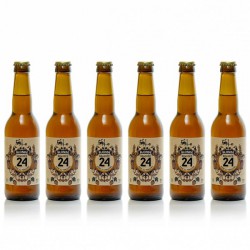 Lot de 6 bières brassées 24 blondes Brasserie Artisanale de Sarlat 33cl
