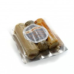 3 Rouleaux de foie gras entier cuits au sel 150g
