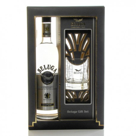 BELUGA Vodka Noble Coffret et 1 verre 40° 70 cl