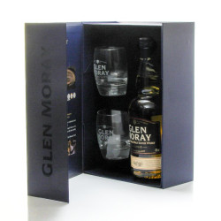 Whisky Ecosse Glen Moray Classic Coffret et 2 verres Single Malt Scotch 40° 70cl
