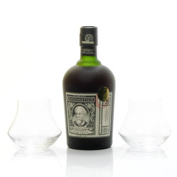 Coffret Rhum Diplomatico Reserve Exclusive Venezuela 40° 70cl et 2 verres