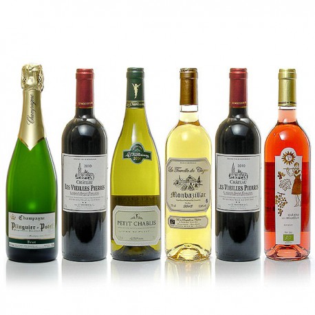 Lot de 6 vins Spécial Repas de fêtes 6x75cl soit 450cl