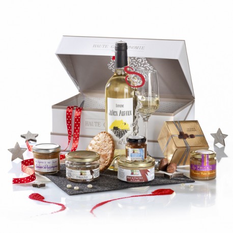 Coffret Cadeau Gourmand - Panier Corbeille du Terroir - Fabriqué