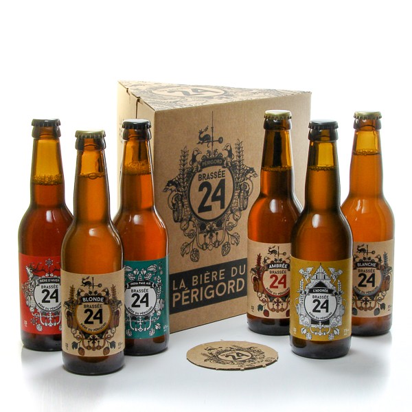 Coffret assortiment de 6 bières Brasserie Artisanale de Sarlat 6x33cl -  Cellier du Périgord