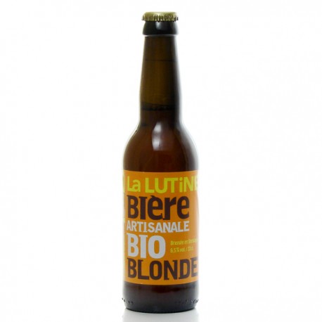 Bière blonde artisanale du Périgord Bio Brasserie La Lutine, 33cl