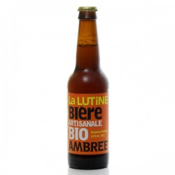 Bière ambrée artisanale du Périgord Bio Brasserie La Lutine, 33cl
