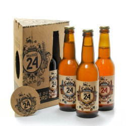 Lot Bières Brasserie Artisanale de Sarlat et Sous-bock, 3x33cl